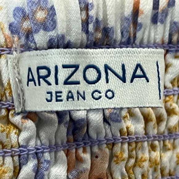 Arizona Womens Patchwork Floral Jumpsuit with Spaghetti Straps Sz XXL - Picture 6 of 8